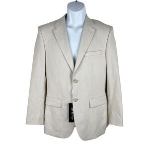 Suit Shop Tan Slim Fit Jacket 36 Short Men Button Up NWT Outer Formal